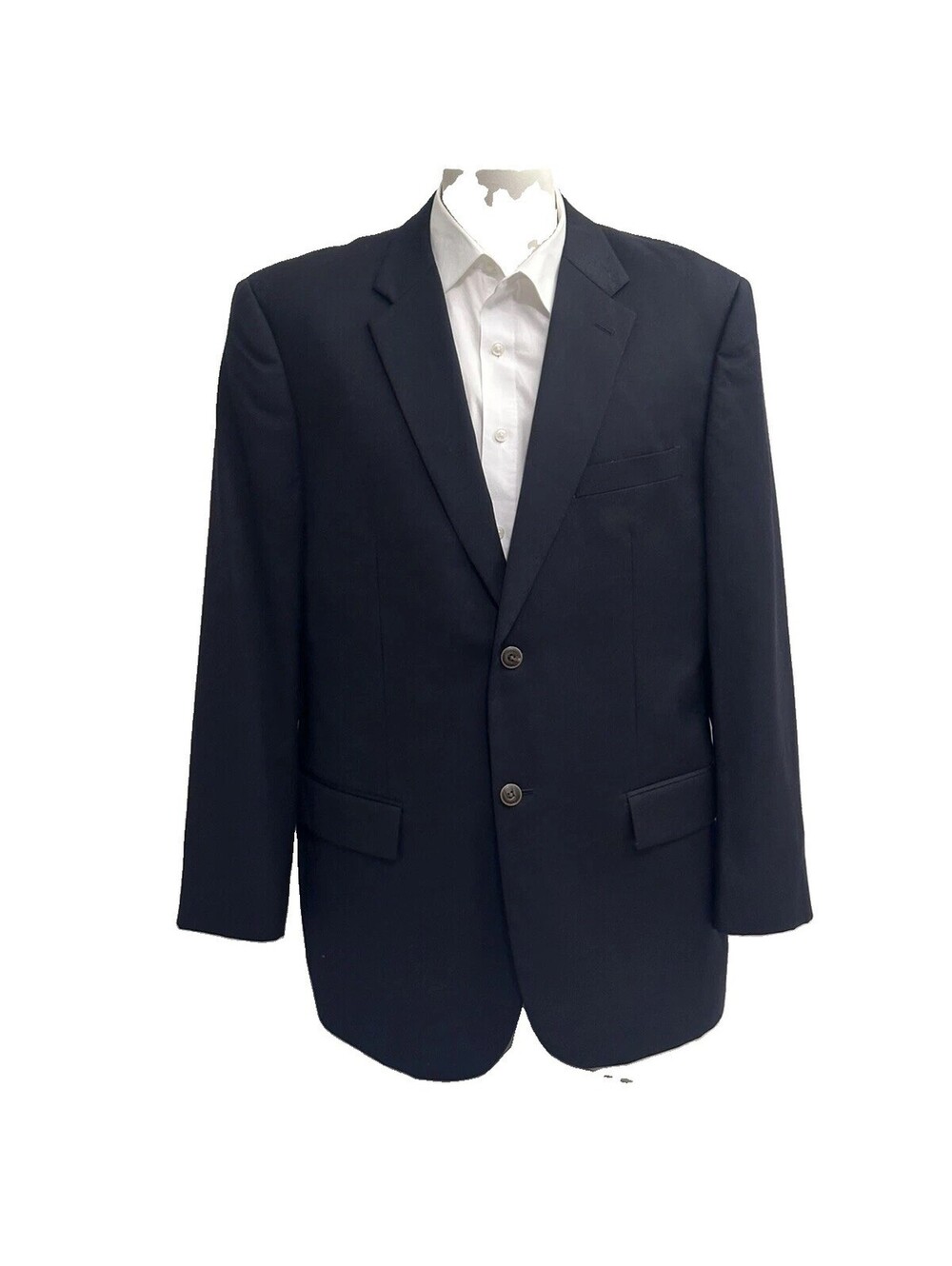 JOSEPH & FEISS GOLD mens Black 100% WOOL sport coat suit jacket blazer 43R